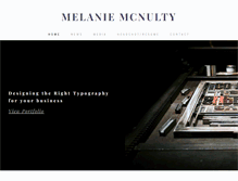 Tablet Screenshot of melaniemcnulty.com